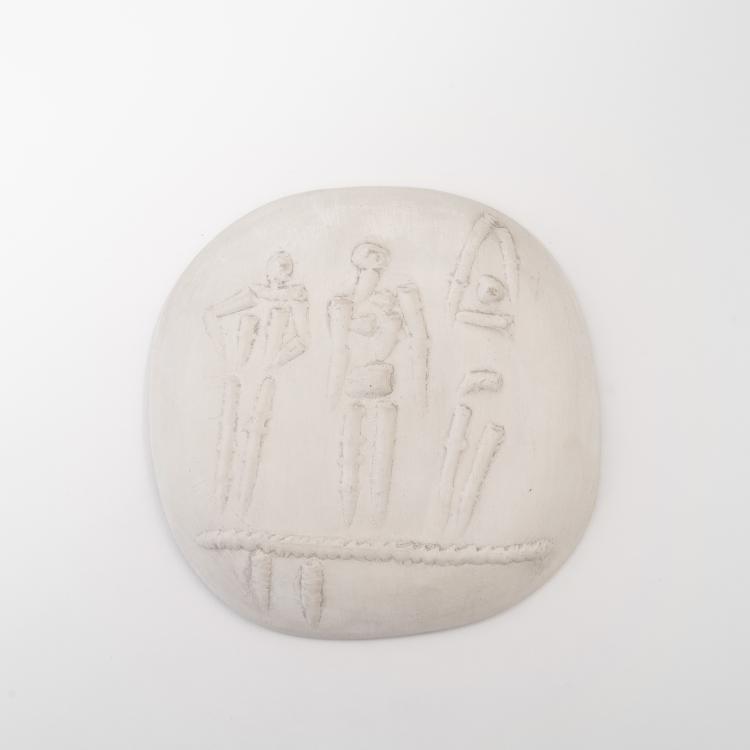 Hauptbild zu Objekt, 'Three figures on a trampoline', 1956, Madoura Plein Feu, 142C 410