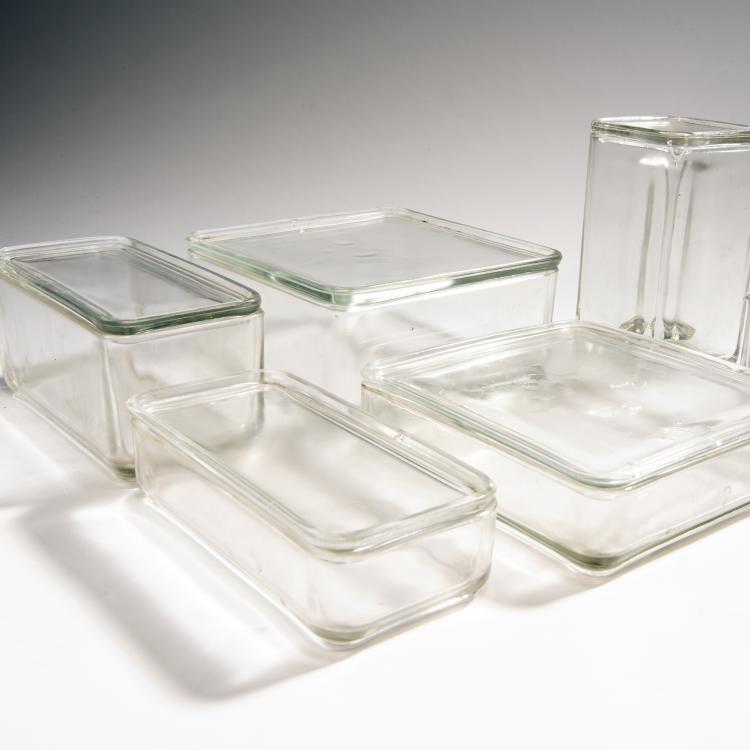 Bild 2 zu Objekt, 'Kubus-Geschirr', 1938, Vereinigte Lausitzer Glaswerke, Wei&szlig;wasser, 143B 404