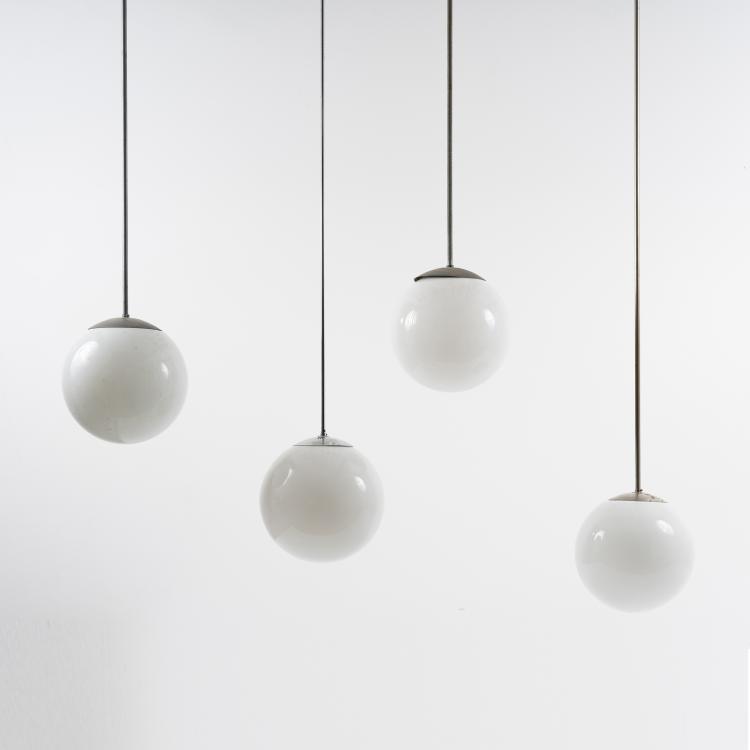 Hauptbild zu Objekt, Vier Kugeldeckenleuchten, 1930er Jahre, Deutschland, 143B 293