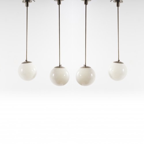 Six pendant lights, c. 1930 