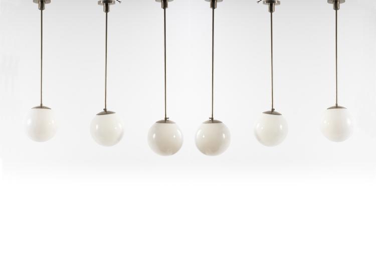 Hauptbild zu Objekt, Six pendant lights, c. 1930 , Deutschland, 145A 81