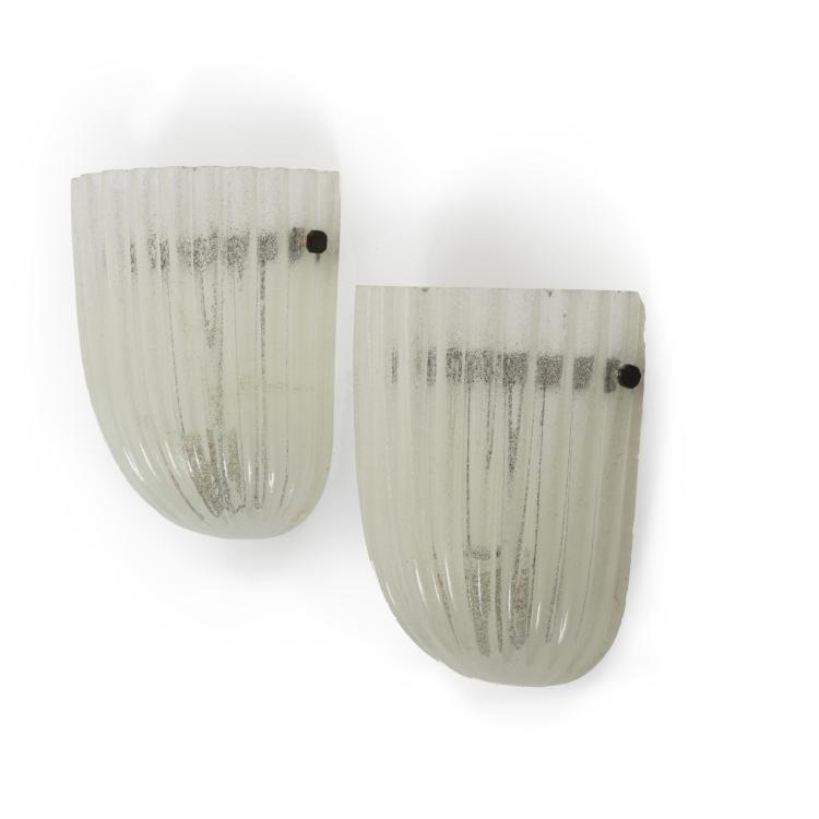 Hauptbild zu Objekt, Two 'Pulegoso' wall lights, 1 ceiling light, 1940s, Murano, 143A 12
