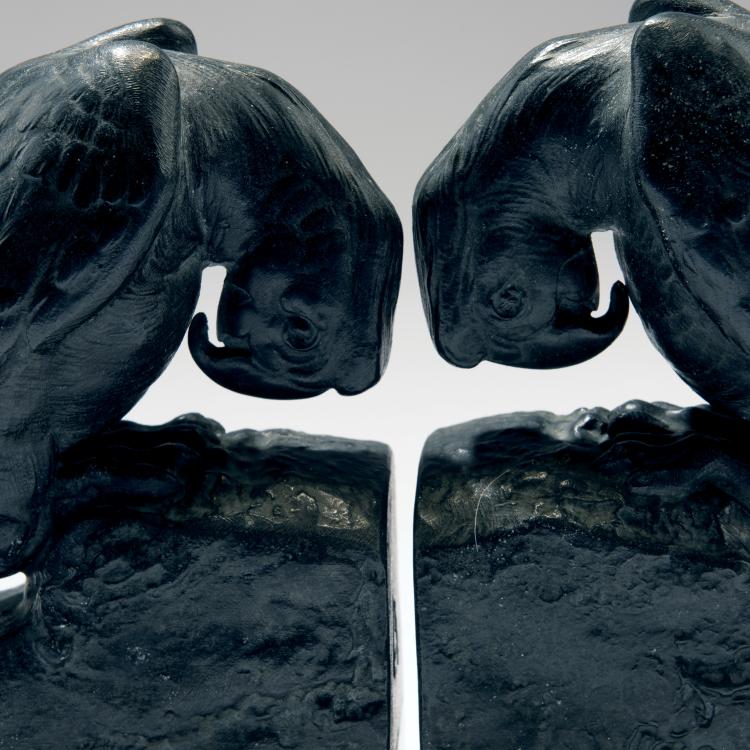 Bild 2 zu Objekt, Paar Buchst&uuml;tzen 'Kakadus', 1920er Jahre, Brig, Paris, 141C 733