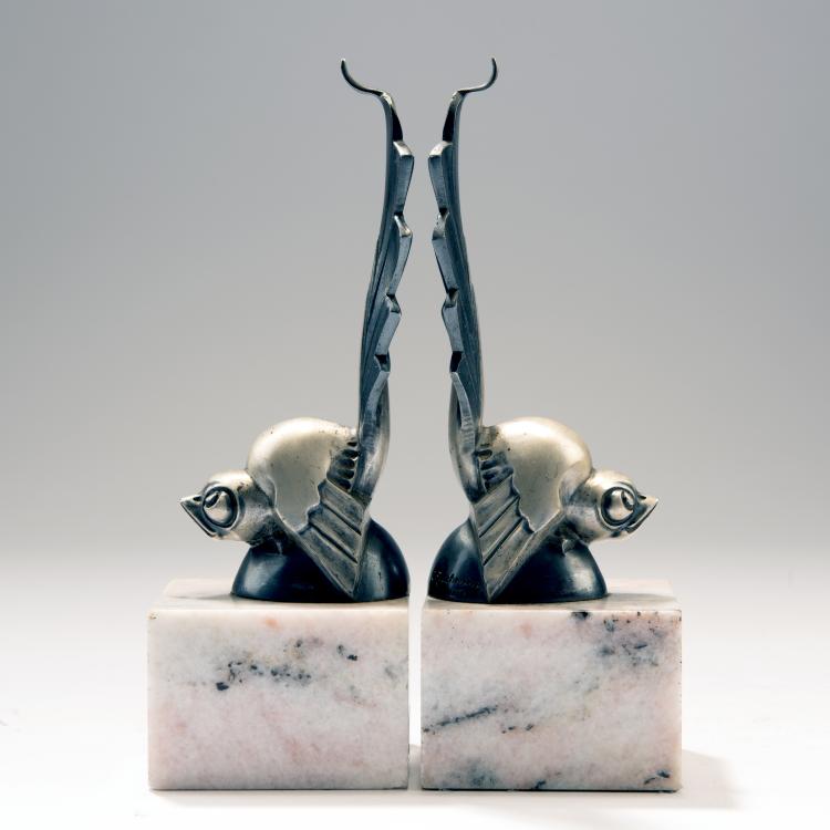 Bild 2 zu Objekt, Paar Buchst&uuml;tzen 'humoristische V&ouml;gel', 1930er Jahre, 141C 732