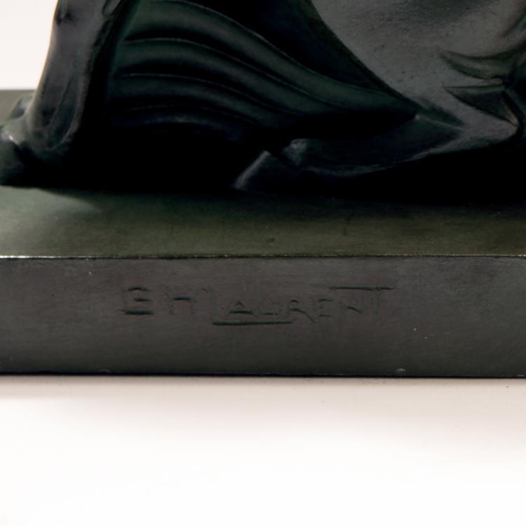 Bild 2 zu Objekt, Paar Buchst&uuml;tzen, Pegasus, 1930er Jahre, 141C 726