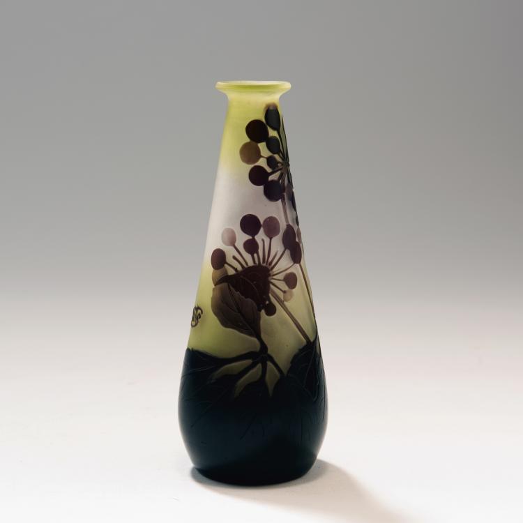 Hauptbild zu Objekt, Kleine Vase 'Ombelles', 1906-14, Gall&eacute;, Etablissements, Nancy, 141C 479