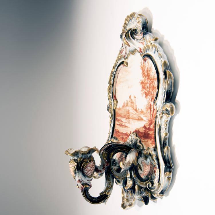 Bild 1 zu Objekt, Leuchterapplique, um 1880, Keller & Gu&eacute;rin, Lun&eacute;ville, 141C 582