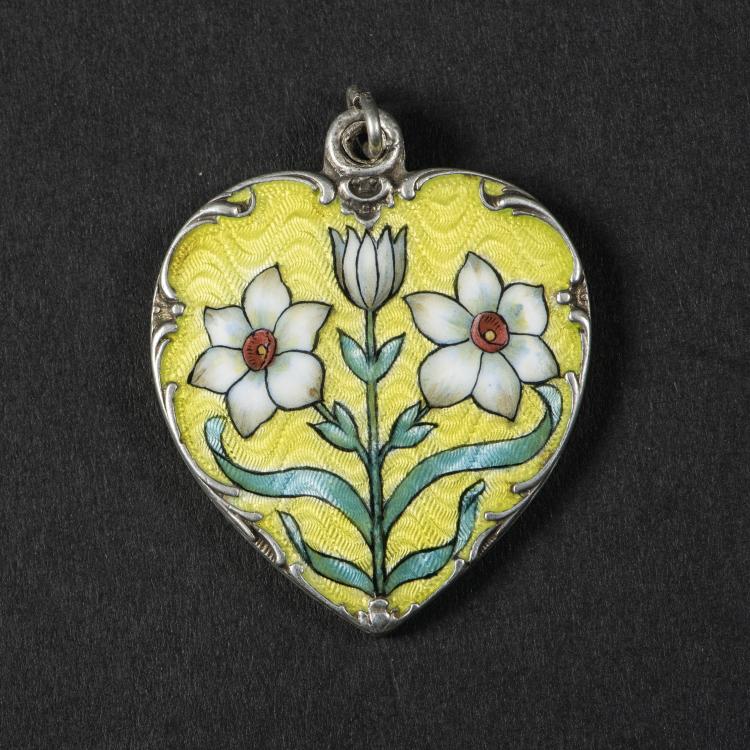 Hauptbild zu Objekt, Spiegelanh&auml;nger mit Lilie, um 1900, Deutschland, 141C 690