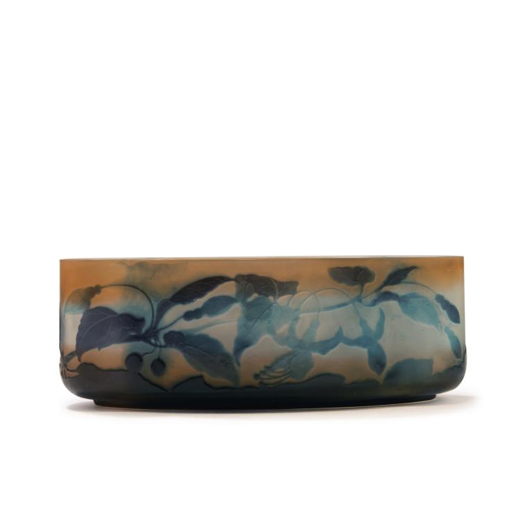 Hauptbild zu Objekt, Schale 'Fuchsias', 1906-14, Gall&eacute;, Etablissements, Nancy, 141C 483