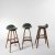 Three 'OD 61' bar stools, c1964