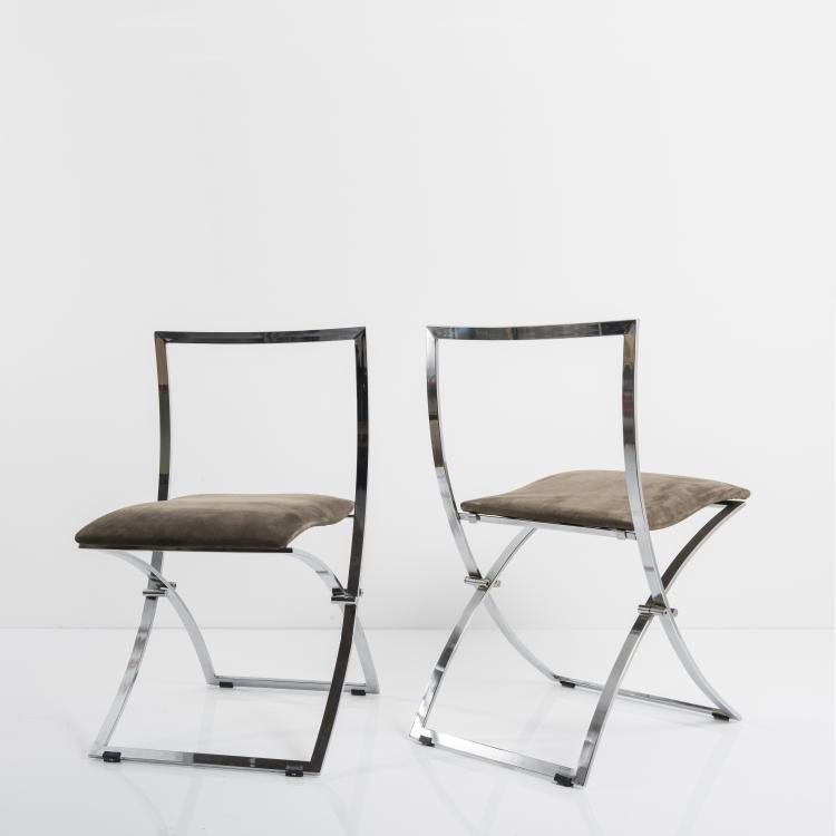 Bild 1 zu Objekt, Acht Klappst&uuml;hle 'Luisa', 1970, Mobel Italia s.r.l., Remanzacco (Udine), 143A 208