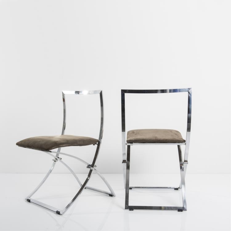 Bild 3 zu Objekt, Acht Klappst&uuml;hle 'Luisa', 1970, Mobel Italia s.r.l., Remanzacco (Udine), 143A 208