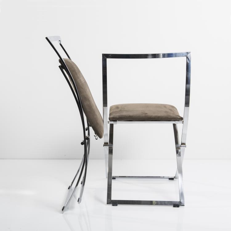 Bild 4 zu Objekt, Acht Klappst&uuml;hle 'Luisa', 1970, Mobel Italia s.r.l., Remanzacco (Udine), 143A 208