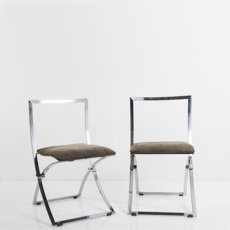 Bild 5 zu Objekt, Acht Klappst&uuml;hle 'Luisa', 1970, Mobel Italia s.r.l., Remanzacco (Udine), 143A 208