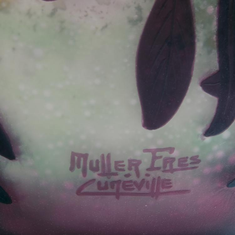 Bild 2 zu Objekt, Vase 'Azal&eacute;e', 1920er Jahre, Muller Fr&egrave;res, Lun&eacute;ville, 141C 504