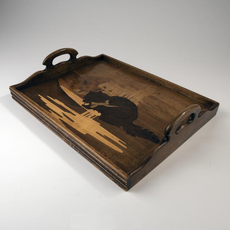 Bild 2 zu Objekt, Tablett 'Trois chats', um 1905, Gall&eacute;, Etablissements, Nancy, 141C 564