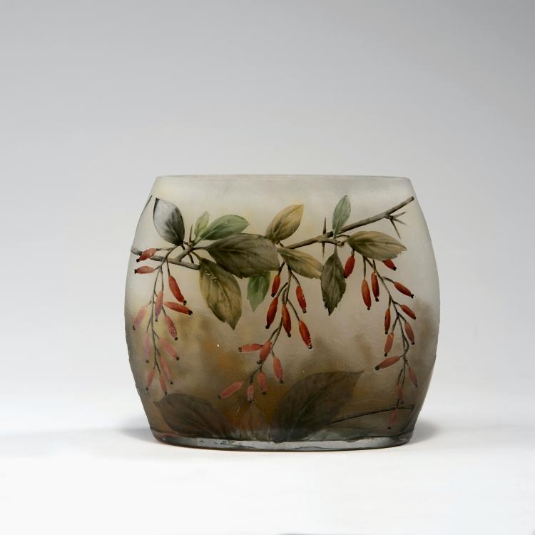 Hauptbild zu Objekt, Vase 'Epine vinette', 1910, Daum Fr&egrave;res, Nancy, 141C 424