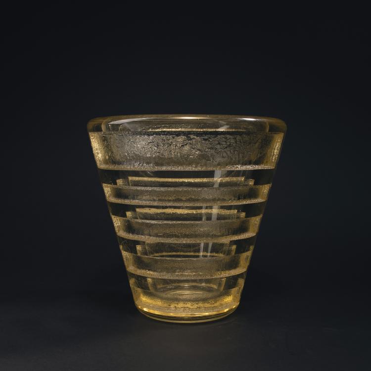 Hauptbild zu Objekt, Vase, c. 1930, Daum Fr&egrave;res, Nancy, 141C 445