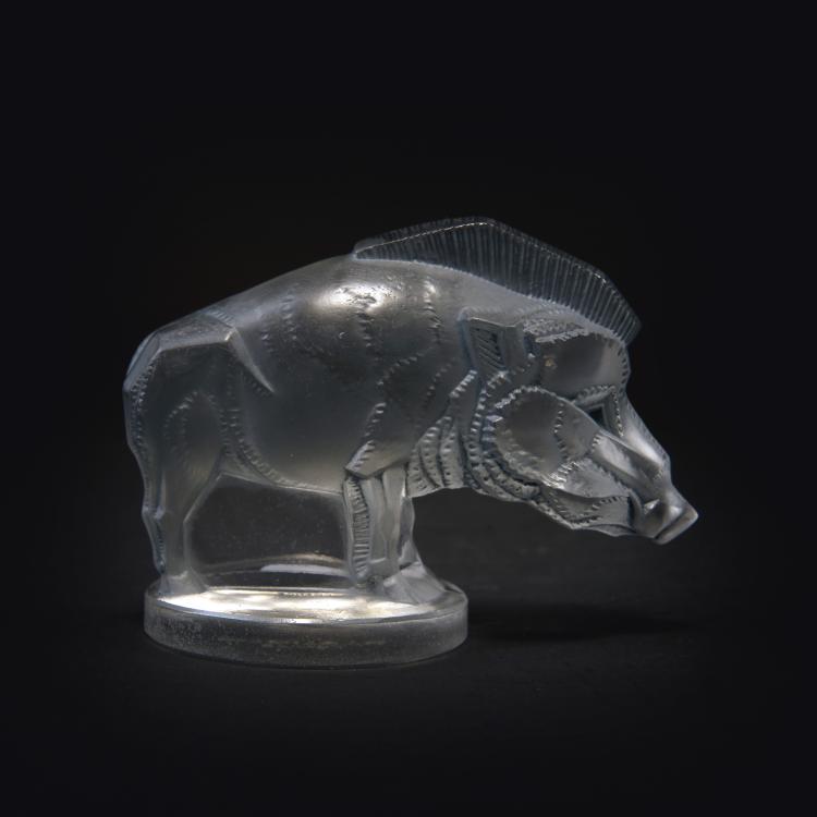 Hauptbild zu Objekt, 'Sanglier' paperweight, 1929, Lalique, Ren&eacute;, Wingen-sur-Moder, 141B 340