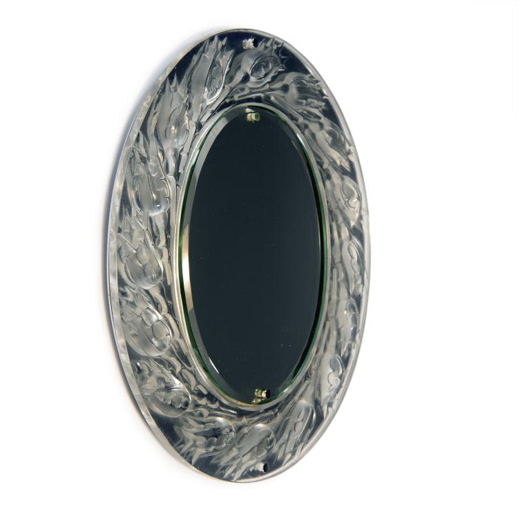 Hauptbild zu Objekt, 'Bouton de rose' mirror, 1970s, Lalique, Etablissements, Wingen-sur-Moder, 141B 363