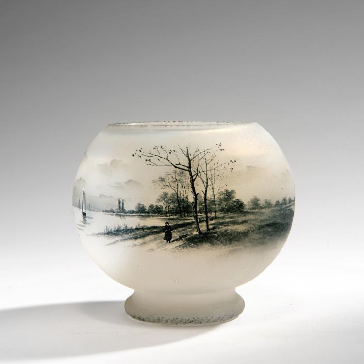 Hauptbild zu Objekt, Vase 'Delft', 1899, Daum Fr&egrave;res, Nancy, 141C 406