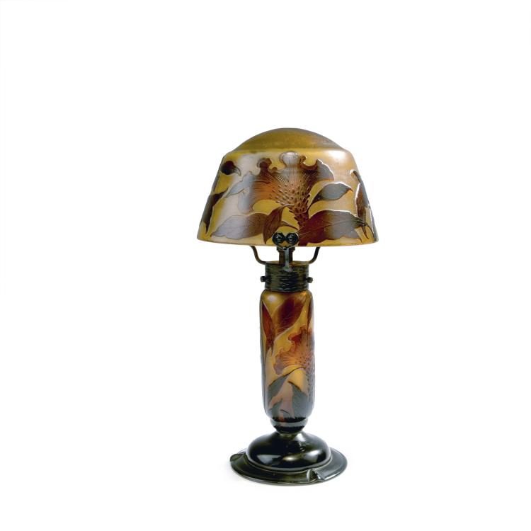 Hauptbild zu Objekt, Tischlampe 'Cr&egrave;te de coq', um 1913, Daum Fr&egrave;res, Nancy, 141C 438