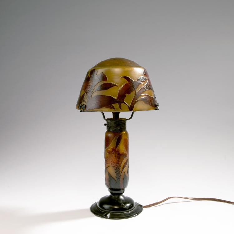 Bild 1 zu Objekt, Tischlampe 'Cr&egrave;te de coq', um 1913, Daum Fr&egrave;res, Nancy, 141C 438