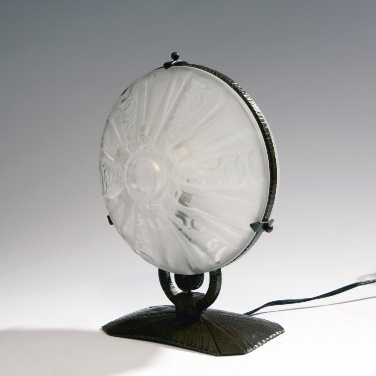 Hauptbild zu Objekt, Tischleuchte, um 1930, Muller Fr&egrave;res, Lun&eacute;ville, 141C 507