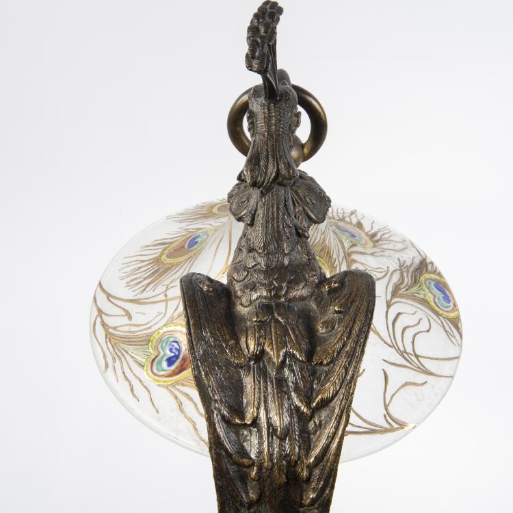 Bild 5 zu Objekt, Tischleuchte 'Paon', um 1910, Rollet, A. (zugeschrieben), 141C 635