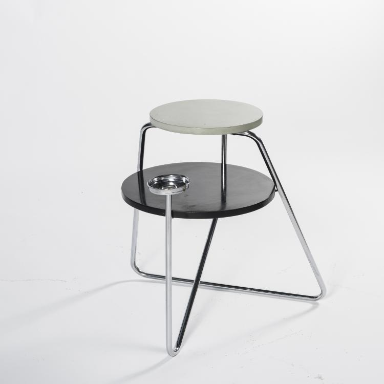 Hauptbild zu Objekt, Rauchertisch 'B 153', 1932, Thonet, Frankenberg, 142A 044