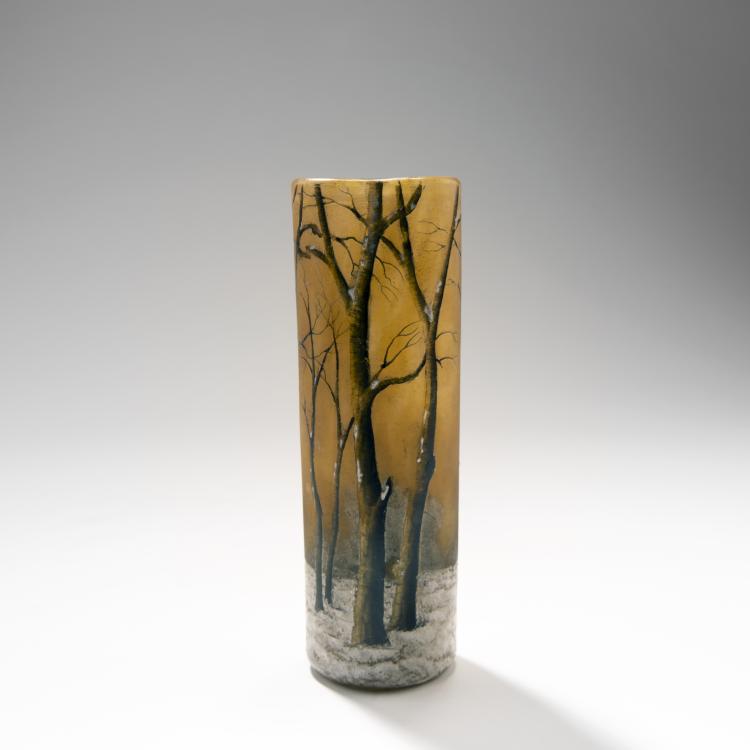 Bild 2 zu Objekt, Vase 'Cr&eacute;puscule Neige' oder 'Arbres en Hiver', um 1906, Daum Fr&egrave;res, Nancy, 141C 418