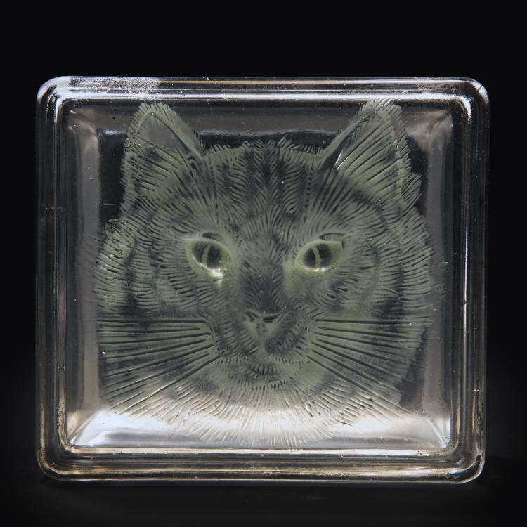 Hauptbild zu Objekt, 'Chat' jar, 1932, Lalique, Ren&eacute;, Wingen-sur-Moder, 141B 353