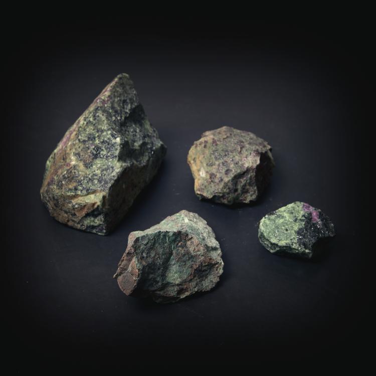 Hauptbild zu Objekt, Mixed lot minerals (4 pieces), 141A 303
