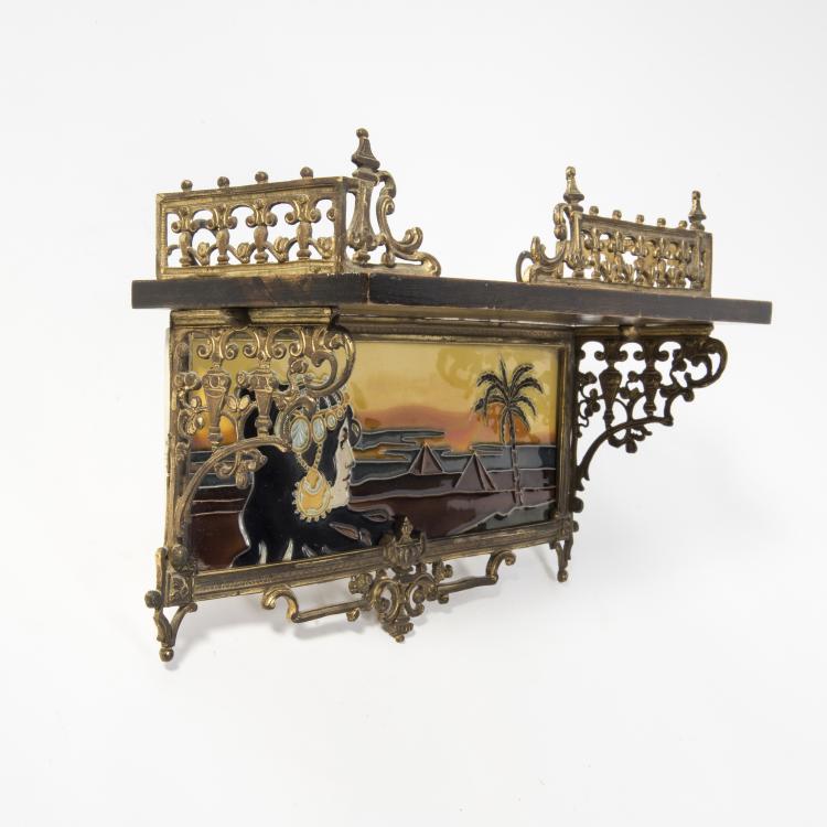 Bild 2 zu Objekt, Fliese '&Auml;gypten', um 1900, Schwarz, Johann von, N&uuml;rnberg, 141C 598