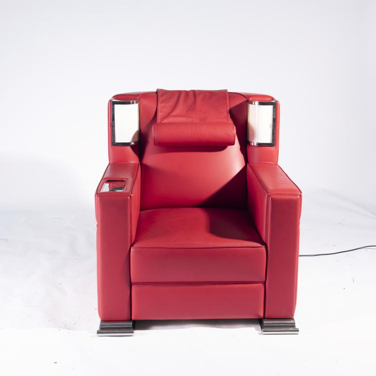 Bild 1 zu Objekt, 'Red comfortable chair', 1931, Vereinigte Werkst&auml;tten, M&uuml;nchen, 142A 041