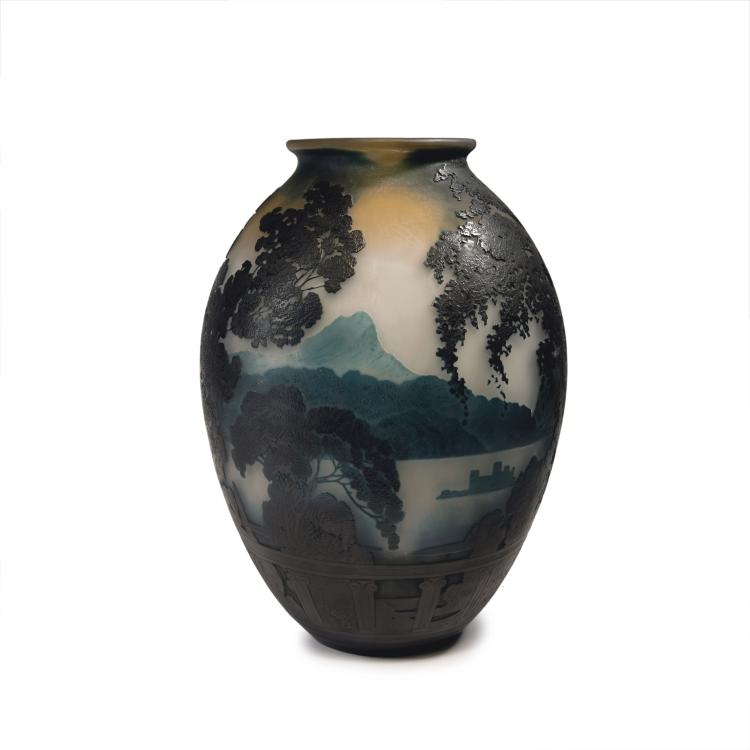 Hauptbild zu Objekt, Vase 'Lac de C&ocirc;me', 1920er Jahre, Gall&eacute;, Etablissements, Nancy, 141C 499