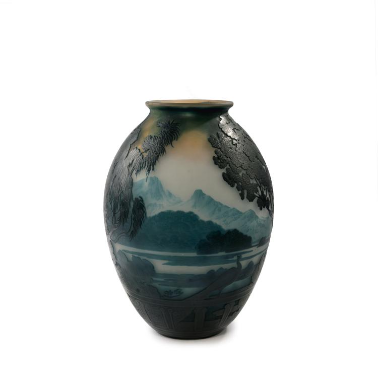 Bild 1 zu Objekt, Vase 'Lac de C&ocirc;me', 1920er Jahre, Gall&eacute;, Etablissements, Nancy, 141C 499