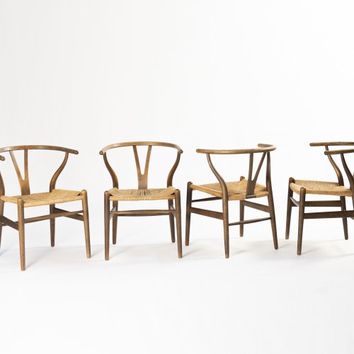 Four 'Y' chairs 'CH-24', 1950