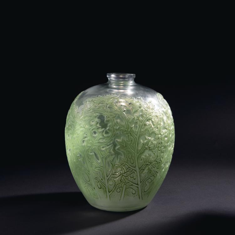 Hauptbild zu Objekt, Vase 'Acanthes', 1921, Lalique, Ren&eacute;, Wingen-sur-Moder, 141B 324