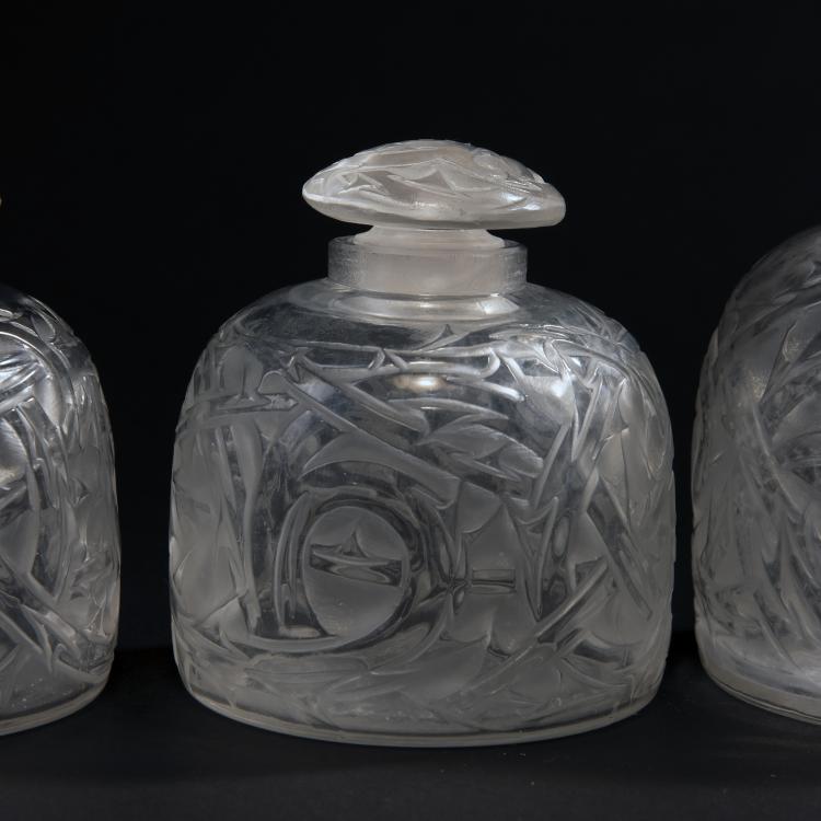 Bild 1 zu Objekt, Three 'Epines' flacons, 1920, Lalique, Ren&eacute;, Wingen-sur-Moder, 141B 320