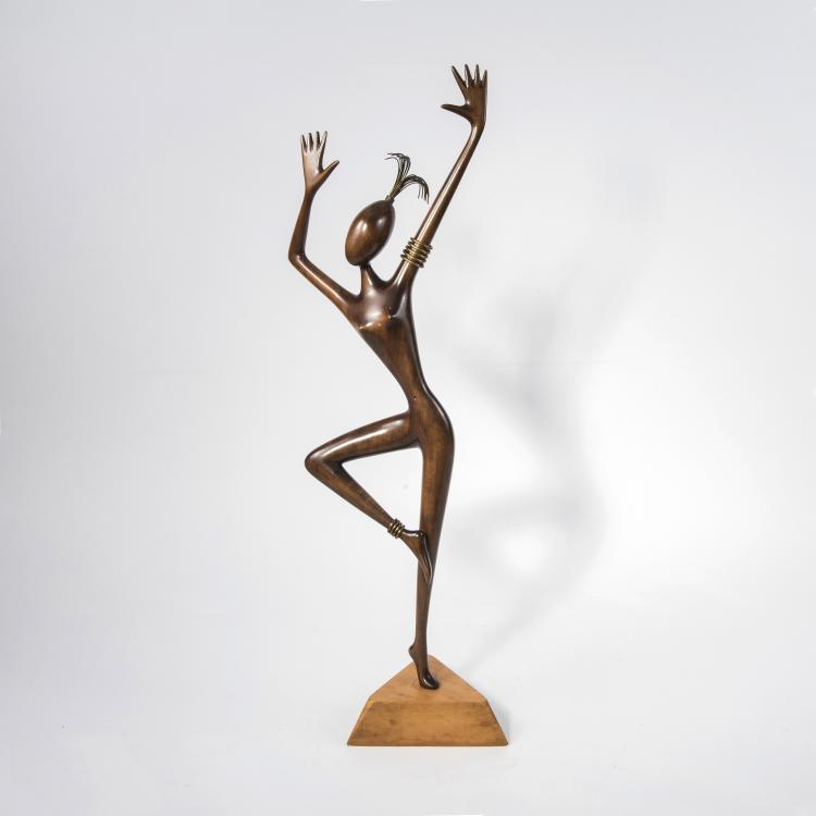 Hauptbild zu Objekt, Gro&szlig;e T&auml;nzerin, um 1930, Hagenauer, Wien, 141C 757