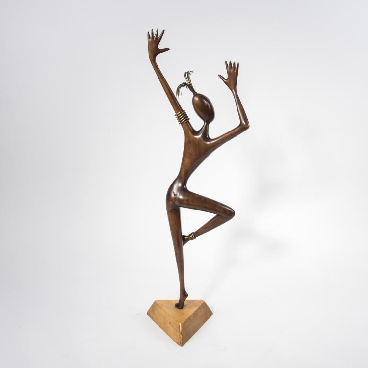 Bild 3 zu Objekt, Gro&szlig;e T&auml;nzerin, um 1930, Hagenauer, Wien, 141C 757