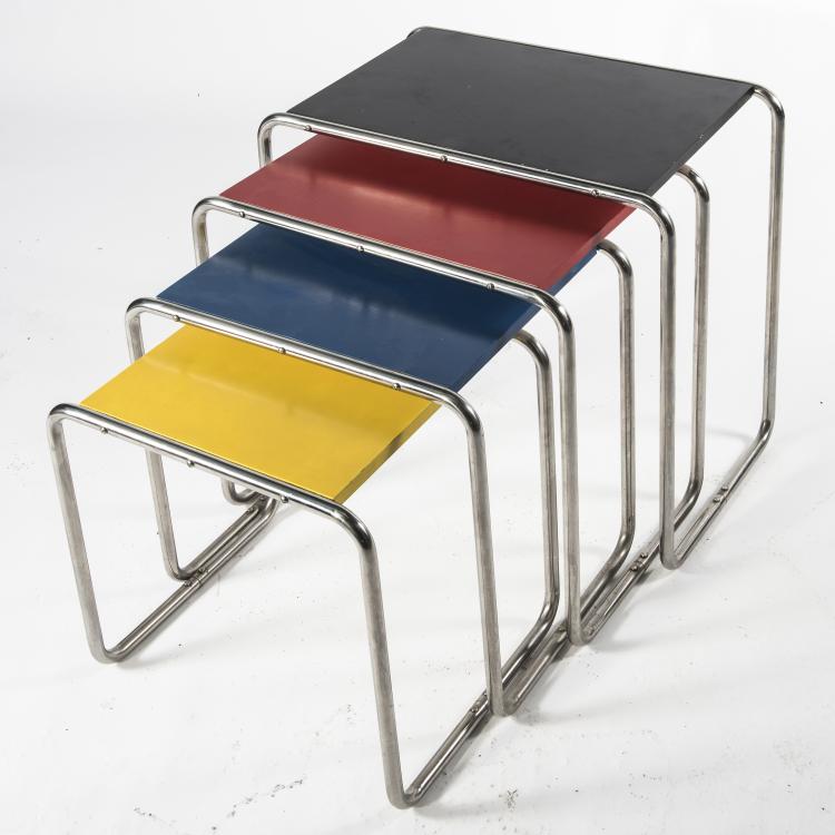 Bild 2 zu Objekt, Vier Satztische 'B 9', 1925/26, Standard M&ouml;bel, Berlin (zugeschrieben), 143B 292