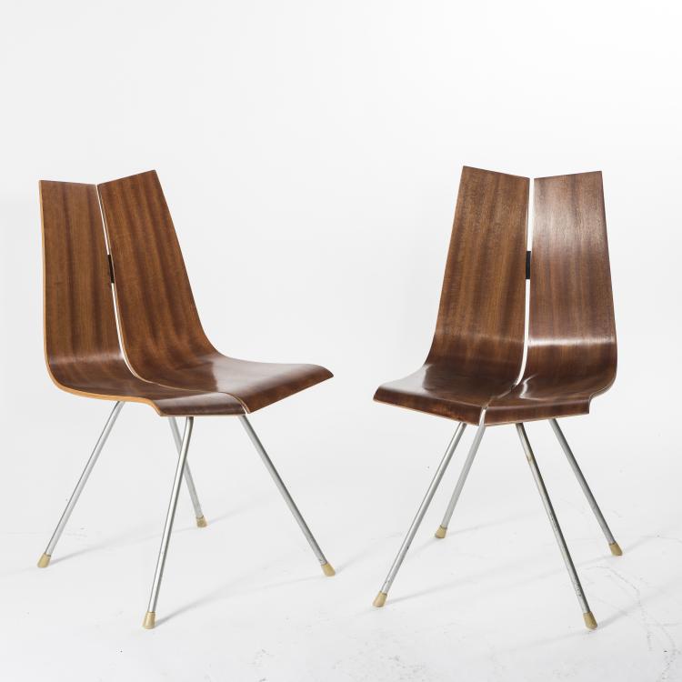 Bild 1 zu Objekt, Two 'GA' chairs, 1955, Domus KG, Schwaikheim; Horgen Glarus, Glarus, 142A 078