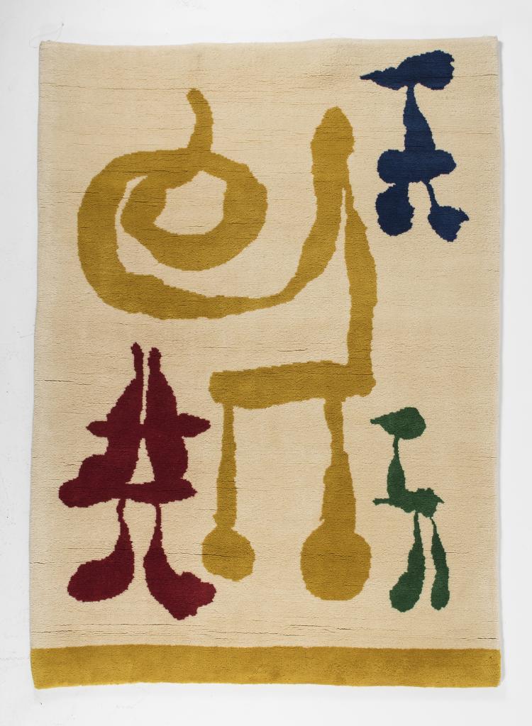 Hauptbild zu Objekt, Wandteppich 'Le Reve', 1950er Jahre, Cuttoli, Marie; Weill, Lucie, Paris (zugeschrieben)., 142A 055