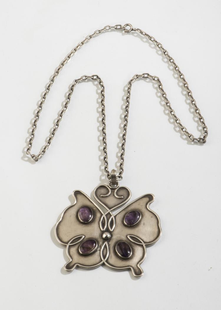 Hauptbild zu Objekt, Necklace with pendant, 1950s, Spratling, William, Taxco, 142B 296