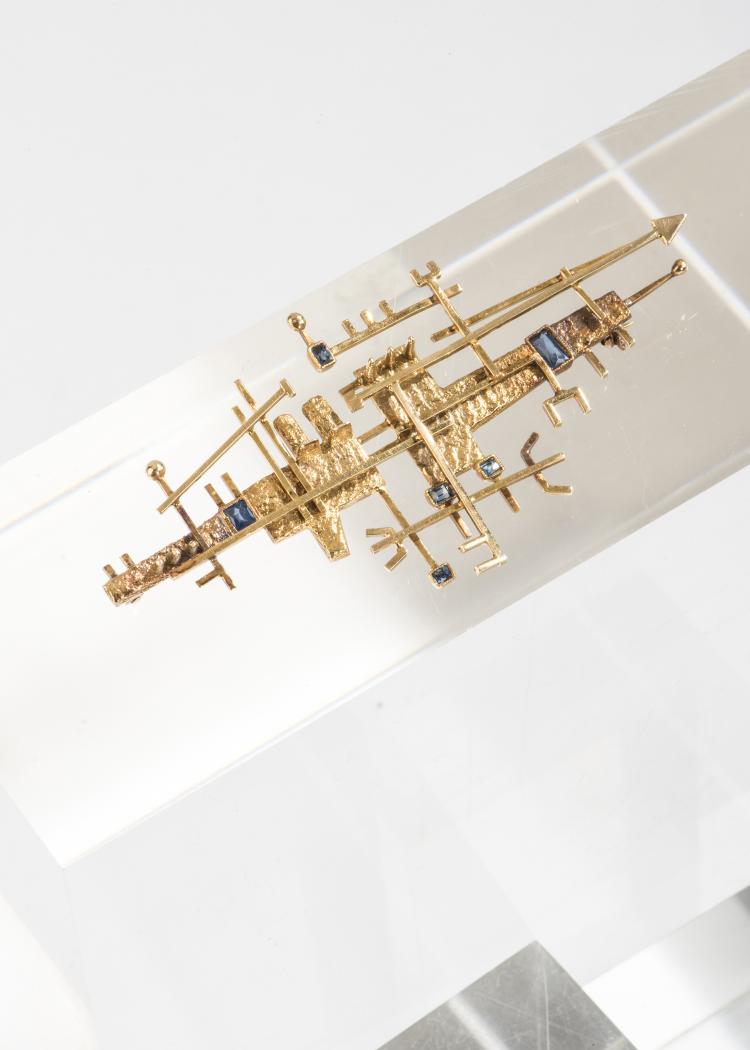 Hauptbild zu Objekt, Brooch, 1950s , Arnaldo Pomodoro, 142B 287