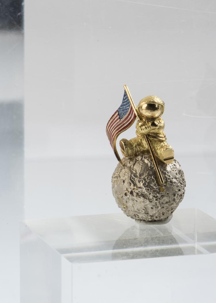 Bild 1 zu Objekt, 'Man on the Moon' brooch, c. 1969, Wolfers, Freddy, Br&uuml;ssel, 142B 317