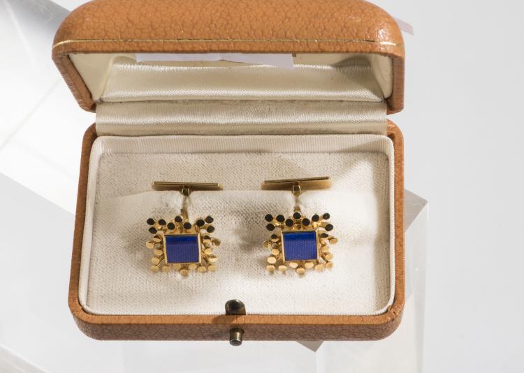 Bild 1 zu Objekt, Paar Manschettenkn&ouml;pfe, 142B 274