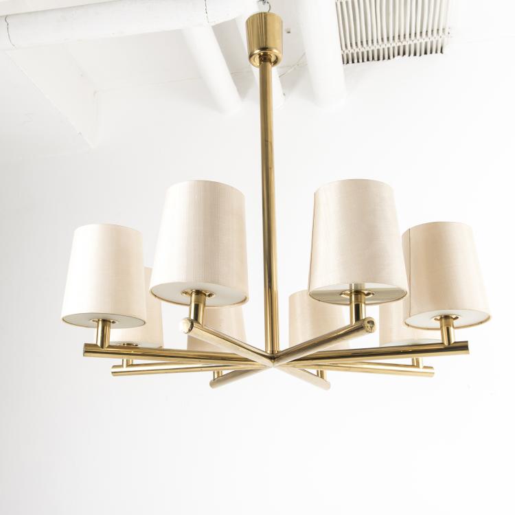 Hauptbild zu Objekt, Deckenleuchte, um 1955, Vereinigte Werkst&auml;tten, M&uuml;nchen (zugeschrieben), 143B 343